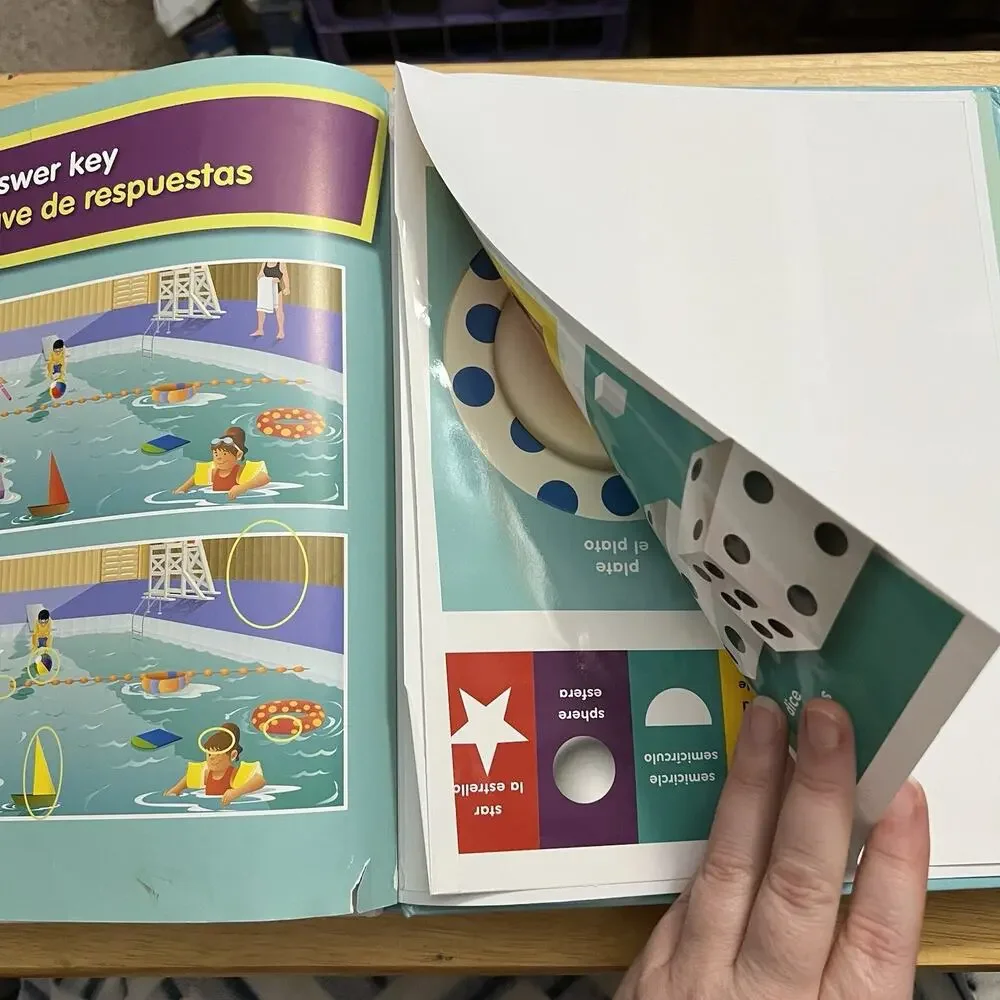 Set of 4 My Book of Colors Numbers Shapes Words Bilingual English and Spanish